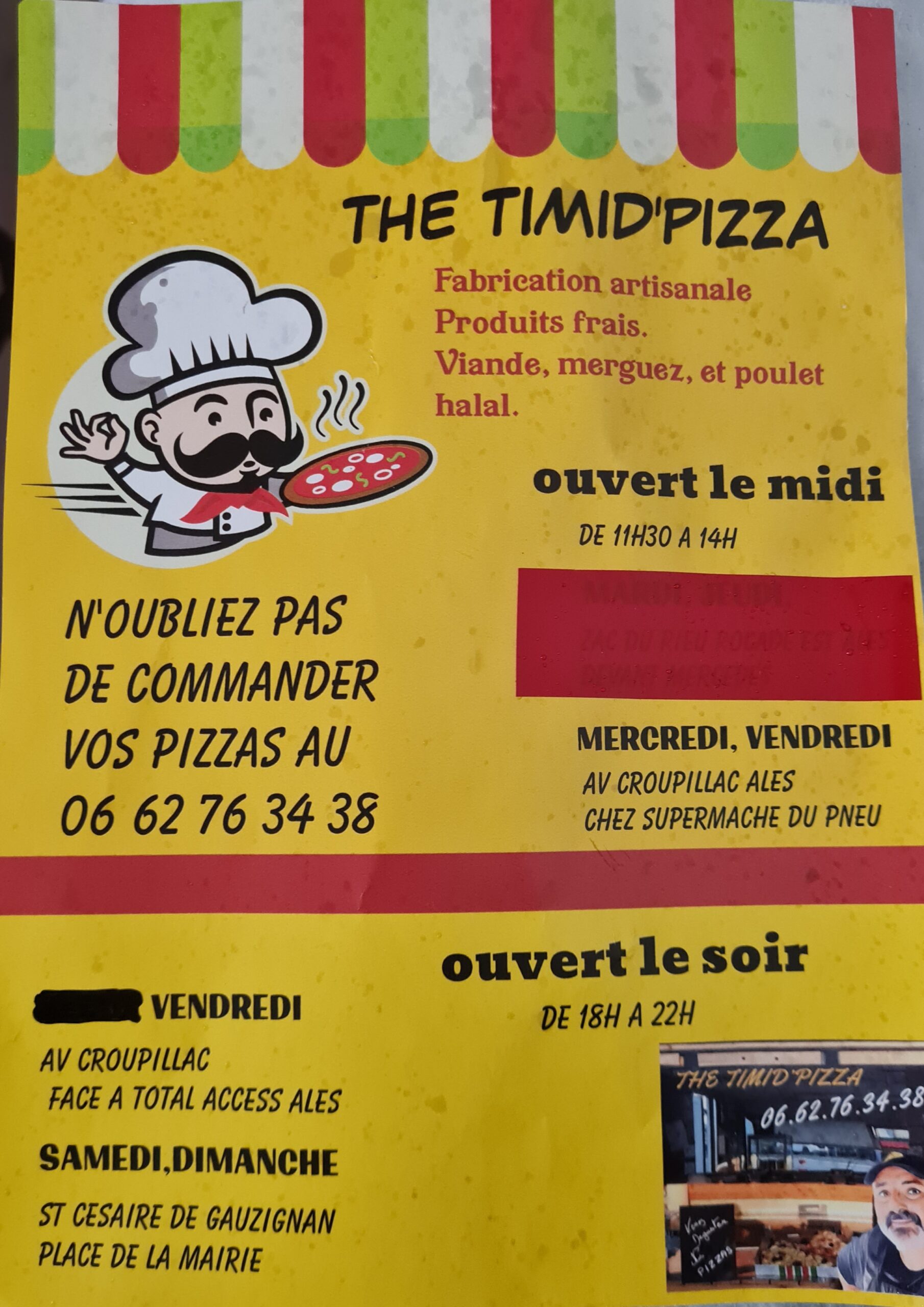 Camion pizza – Mardi soir