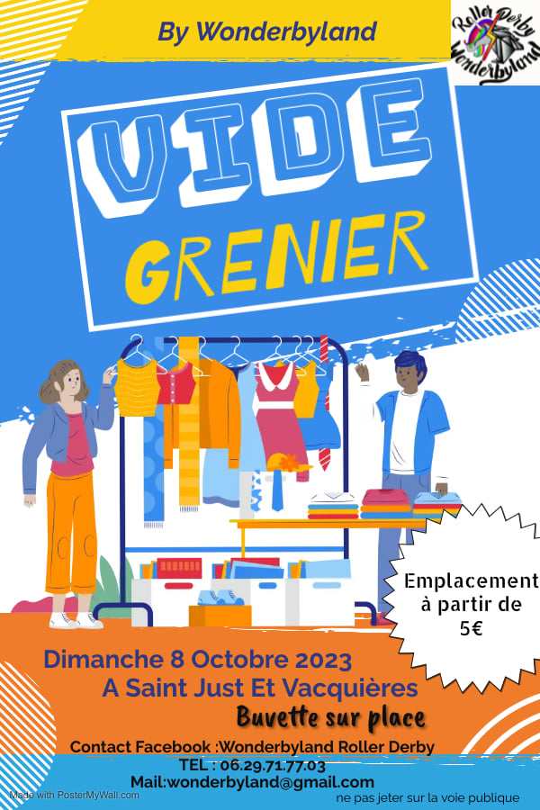 vide grenier saint just et vacquières